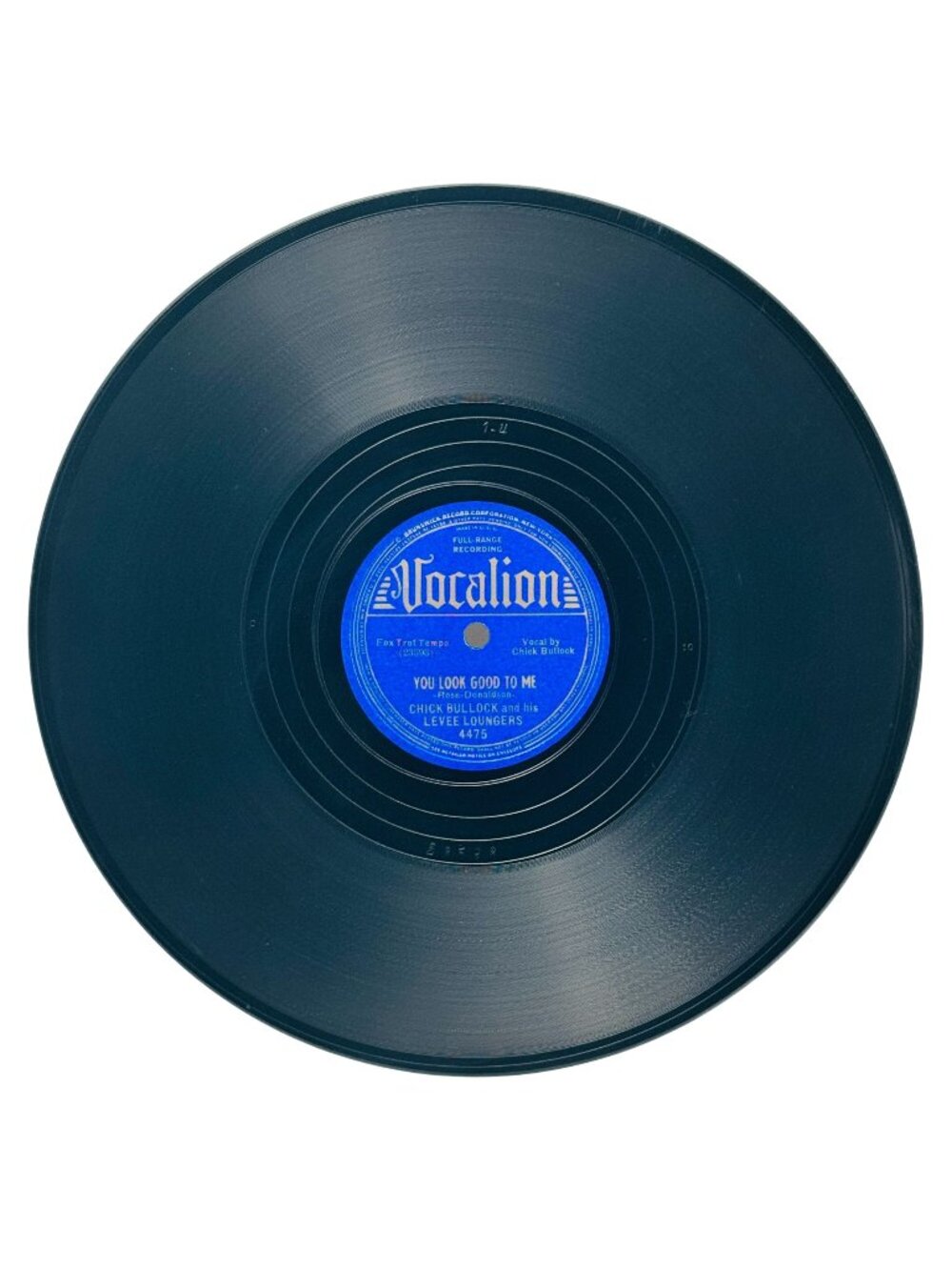 Chick Bullock You Look Good To Me 10 Inch Shellac 78 RPM 1930s Vocalion 4475 VG+